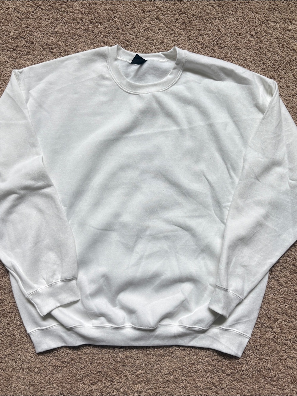 Gildan Heavy Blend Crewneck Sweatshirt White Size XL white